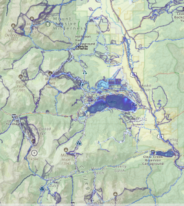 Strava Heat Map Overlay of some of the collegiate peak area
