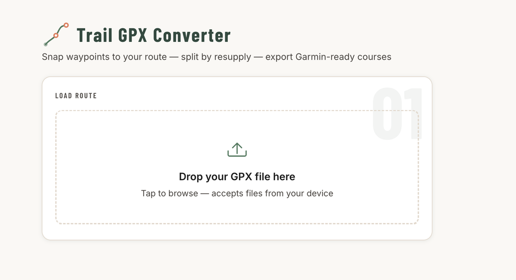 Upload your GPX file to the Trail GPX converter I made.