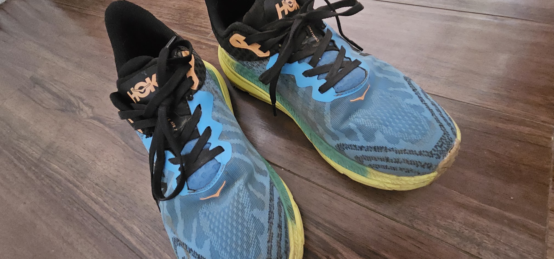 Hoka Challenger trail runners for Backpacking