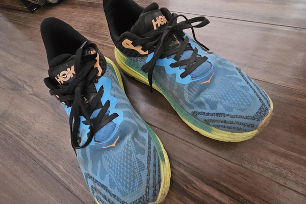 Hoka Challenger trail runners for Backpacking